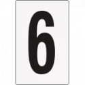 Cartello numero 6/9 per contrassegnare