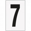 Cartello numero 7 per contrassegnare