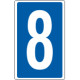Cartello numero 8 per contrassegnare