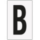 Cartello lettera B per contrassegnare