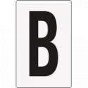 Cartello lettera B per contrassegnare