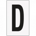 Cartello lettera D per contrassegnare