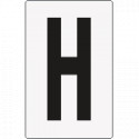 Cartello lettera H per contrassegnare