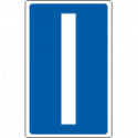 Cartello lettera I per contrassegnare