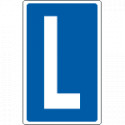 Cartello lettera L per contrassegnare