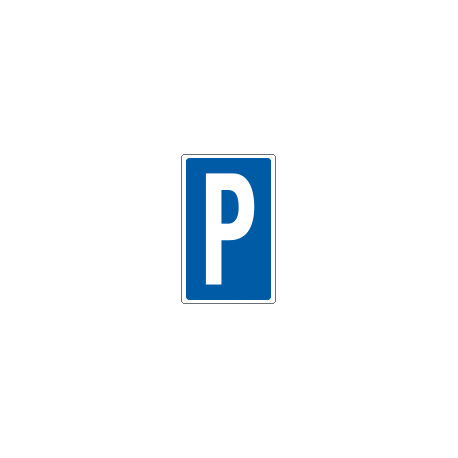 Cartello lettera P per contrassegnare