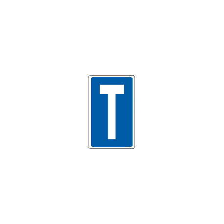 Cartello lettera T per contrassegnare