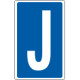 Cart. lettera "J" x contrassegnare