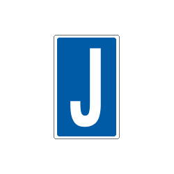 Cart. lettera "J" x contrassegnare