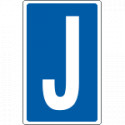 Cart. lettera "J" x contrassegnare