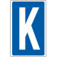 Cart. lettera "K" x contrassegnare