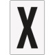 Cartello lettera X per contrassegnare