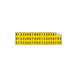 Foglio n. 60 numeri autoadesivi G/N numeri da 0 a 9