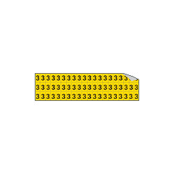 Foglio n. 60 numeri autoadesivi G/N numero 3