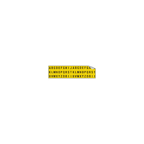 Foglio n. 60 etichette adesive G/N lettere da A a Z
