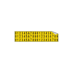Foglio n. 60 numeri autoadesivi G/N numeri da 0 a 9