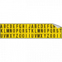 Foglio n. 60 etichette adesive G/N lett. da A a Z
