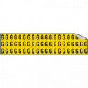 Foglio n. 60 etichette adesive G/N lettera G