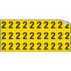 Foglio n. 30 etichette autoadesive G/N numero "2"