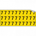 Foglio n. 30 etichette autoadesive G/N numero "7"