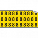 Foglio n. 30 etichette autoadesive G/N numero "8"