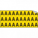Foglio n. 30 etichette autoadesive G/N lettera "A"