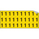 Foglio n. 30 numeri autoadesivi G/N numero 1