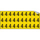 Foglio n. 30 numeri autoadesivi G/N numero 4