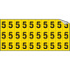 Foglio n. 30 numeri autoadesivi G/N numero 5