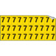 Foglio n. 30 numeri autoadesivi G/N numero 7