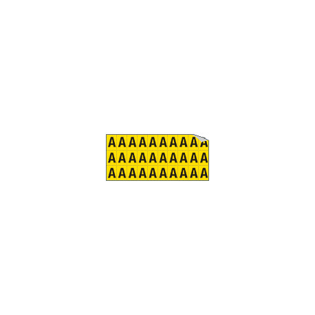 Foglio n. 30 etichette adesive G/N lettera A