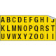 Foglio n. 30 etichette adesive G/N letter. da A a Z