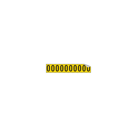 Foglio n. 10 etichette autoadesive G/N numero 0