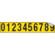 Foglio n. 10 etichette autoadesive numeri da 0 a 9