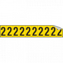 Foglio n. 10 etichette autoadesive numero 2