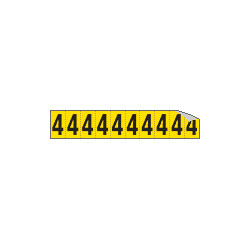 Foglio n. 10 numeri autoadesivi G/N numero 4