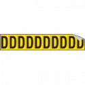 Foglio n. 10 etichette adesive G/N lettera D