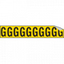 Foglio n. 10 etichette adesive G/N lettera G