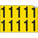 Foglio n. 10 numeri autoadesivi G/N numero 1