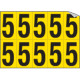 Foglio n. 10 numeri autoadesivi G/N numero 5
