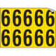Foglio n. 10 numeri autoadesivi G/N numero 6 o 9