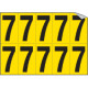 Foglio n. 10 numeri autoadesivi G/N numero 7
