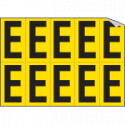 Foglio n. 10 etichette adesive G/N lettera E
