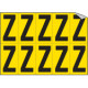 Foglio n. 10 etichette adesive G/N lettera Z