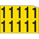 Foglio n. 10 numeri autoadesivi G/N numero 1