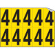 Foglio n. 10 numeri autoadesivi G/N numero 4