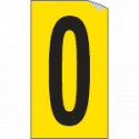 Foglio n. 1 numeri autoadesivi G/N lettera o num. 0