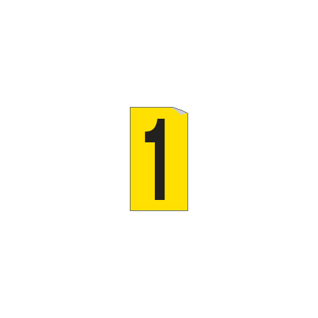Foglio n. 1 numeri autoadesivi G/N numero 1
