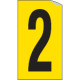 Foglio n. 1 numeri autoadesivi G/N numero 2