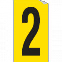 Foglio n. 1 numeri autoadesivi G/N numero 2